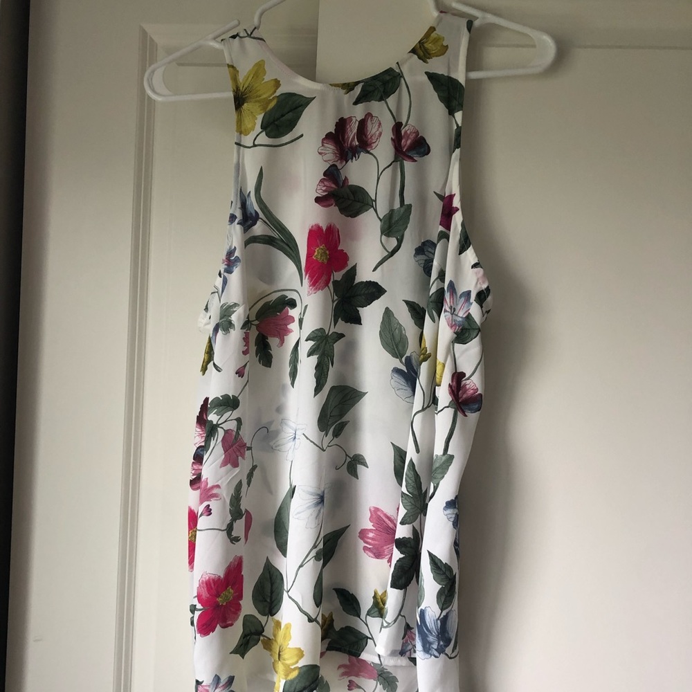 Long Floral Blouse